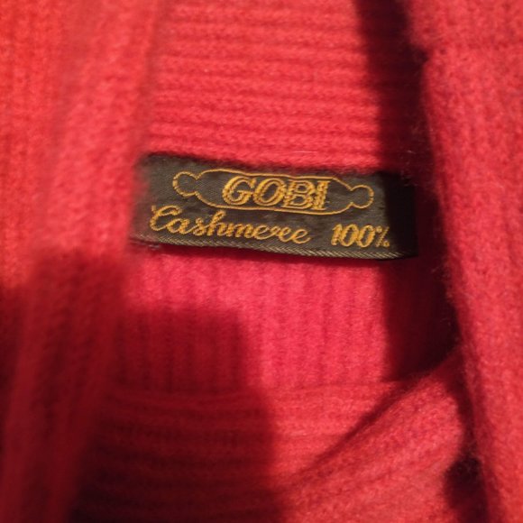 Gobi 100%Mongolian CASHMERE Turtleneck Chunky Pullover Sweater w/Measurement L - Picture 7 of 8
